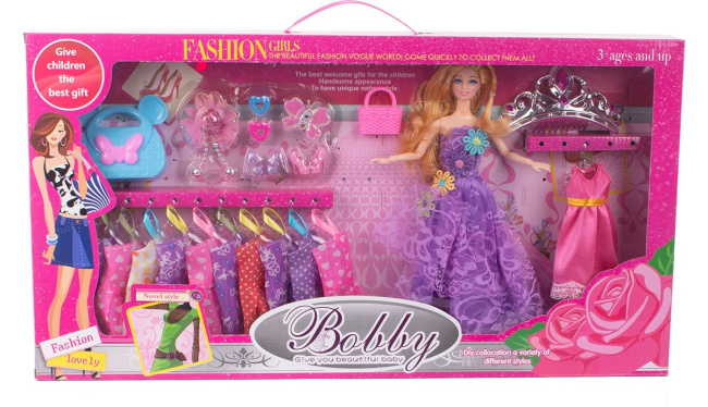lalka barbie zestaw z sukienkami